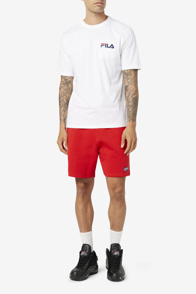Fila Curtis Pocket T-shirt Herr Vita | bN1USCUkfaM