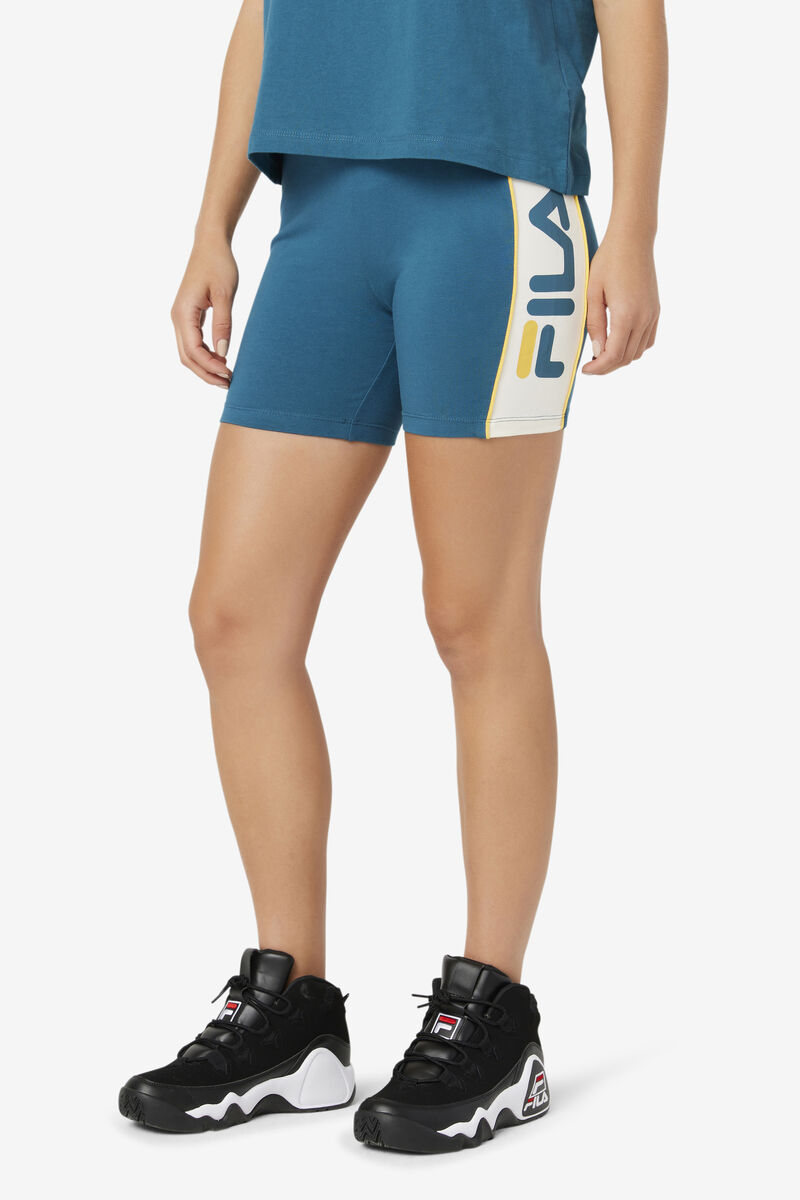 Fila Davina Bike Kort Shorts Dam Blå Korall | pyVGcjftofU