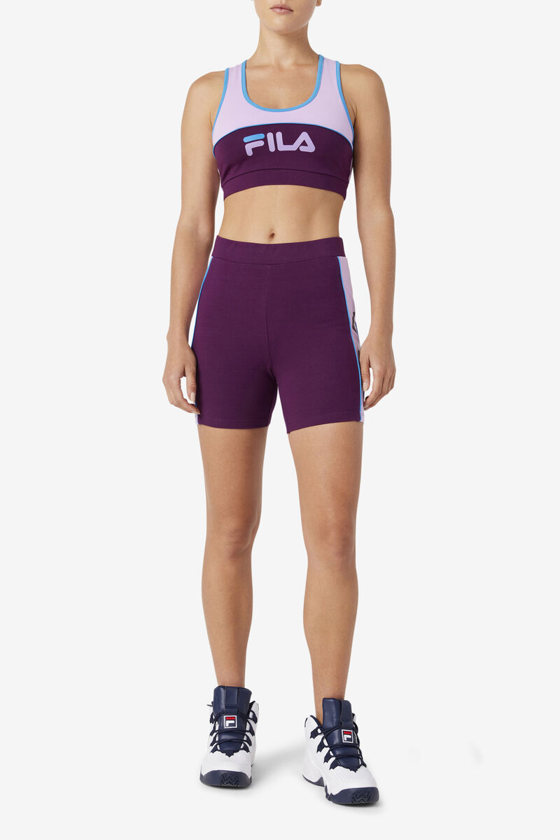 Fila Davina Bike Kort Shorts Dam Lila | uS3gQdmU7Rl