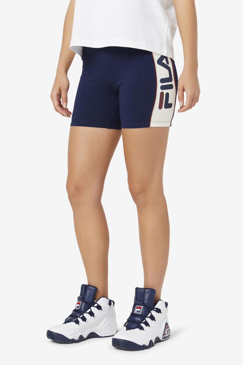 Fila Davina Bike Kort Shorts Dam Marinblå | 5aR8Znon8Xx