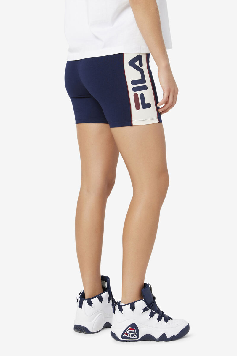 Fila Davina Bike Kort Shorts Dam Marinblå | 5aR8Znon8Xx