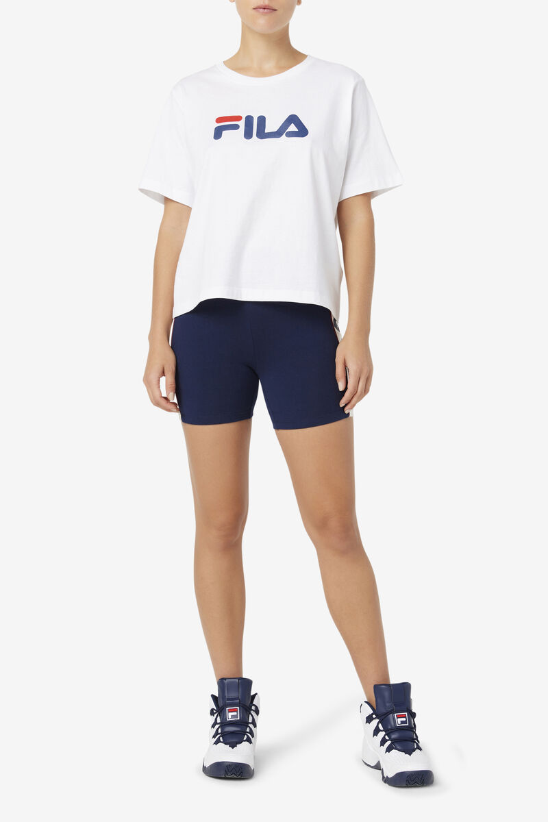 Fila Davina Bike Kort Shorts Dam Marinblå | 5aR8Znon8Xx