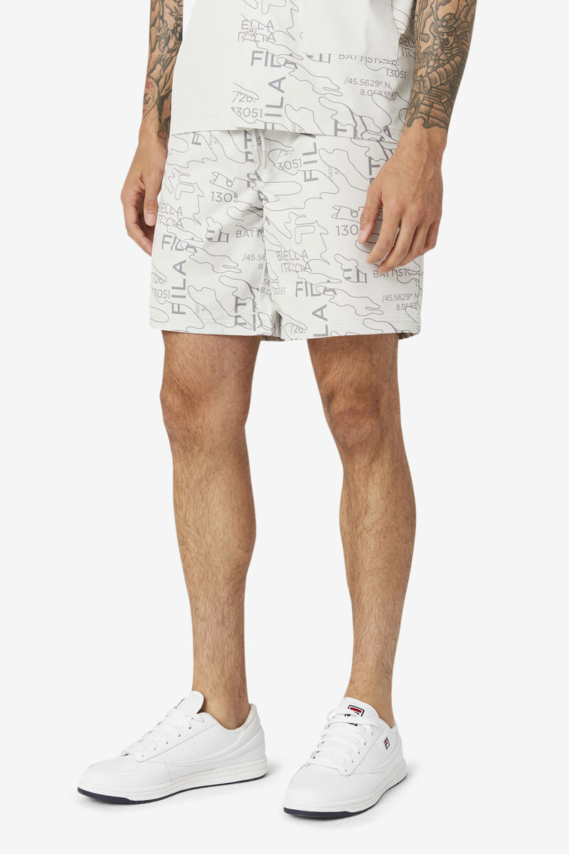 Fila Decklan Kort Shorts Herr Vita | MdQyHwpadas
