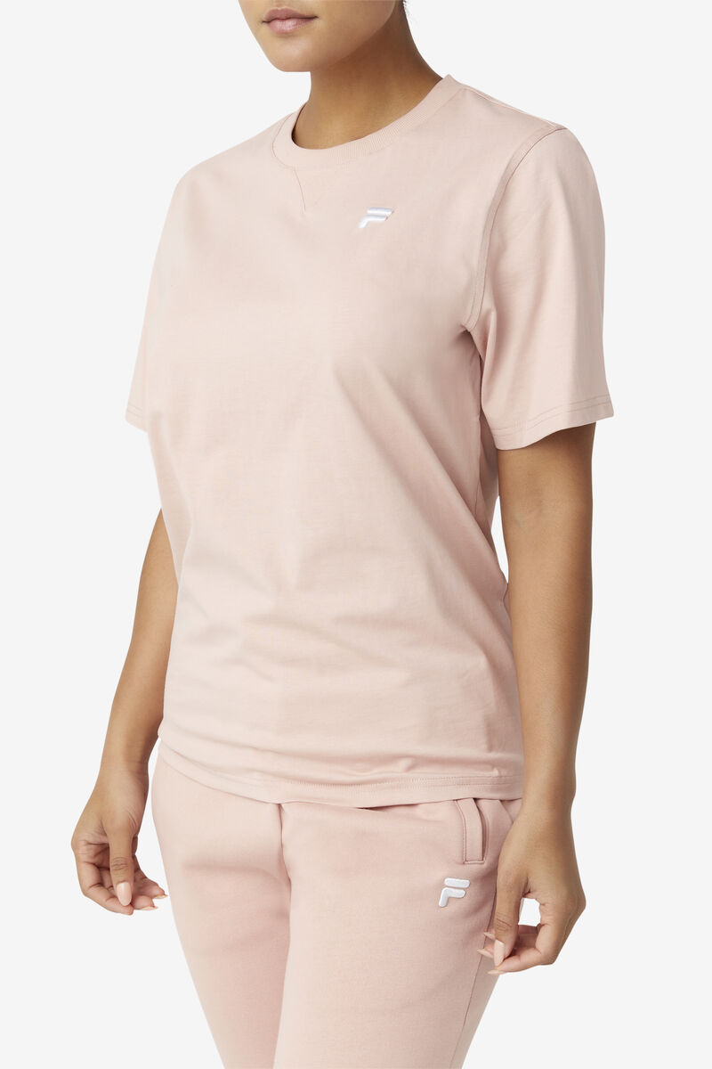 Fila Derion T-shirt Dam Rosa | qfEhtqd2HLx
