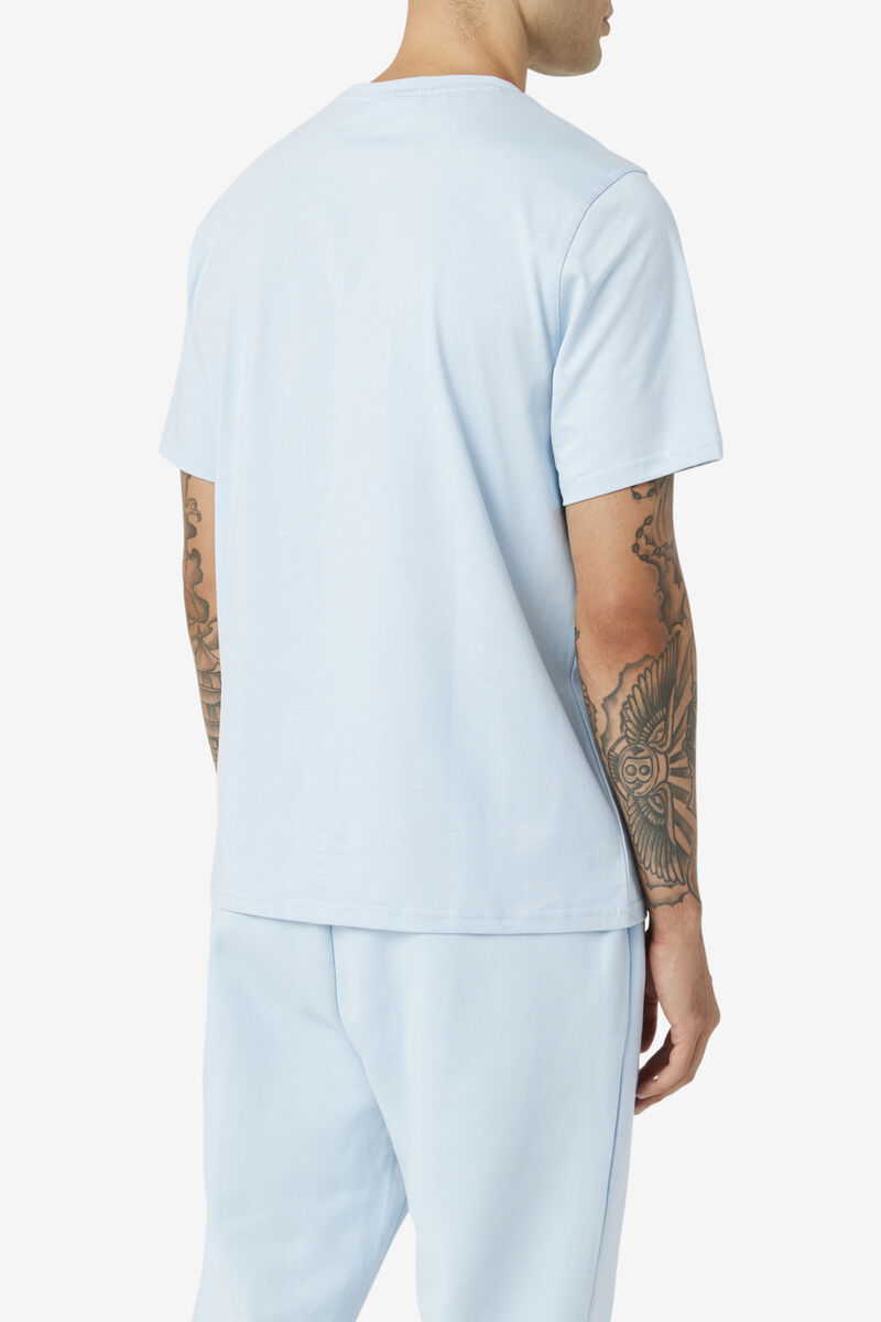 Fila Derion T-shirt Herr Ljusblå | EBUMCdB5UIy