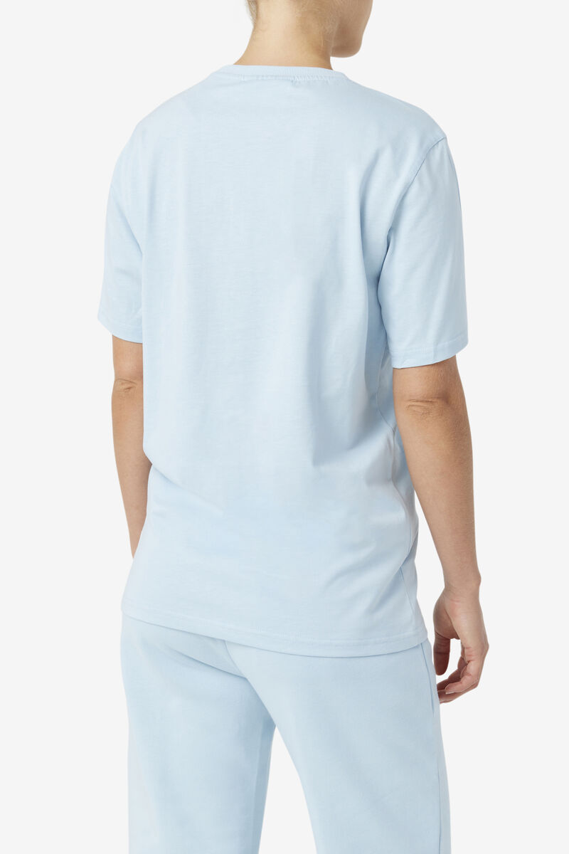 Fila Derion T-shirt Herr Ljusblå | EBUMCdB5UIy