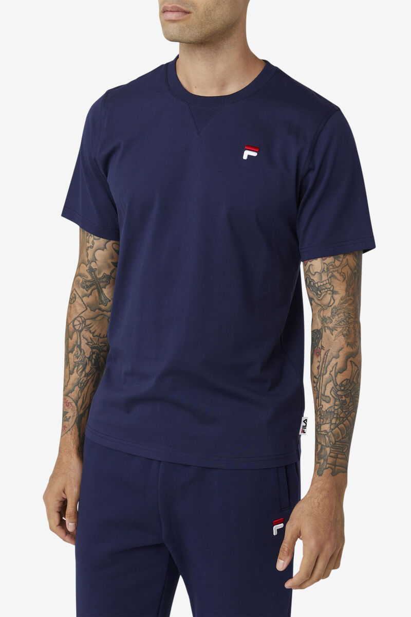 Fila Derion T-shirt Herr Marinblå | bc3XF4f3KiS