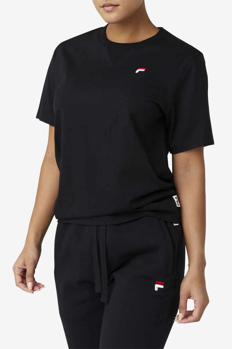 Fila Derion T-shirt Herr Svarta | xIVmktOqKAI