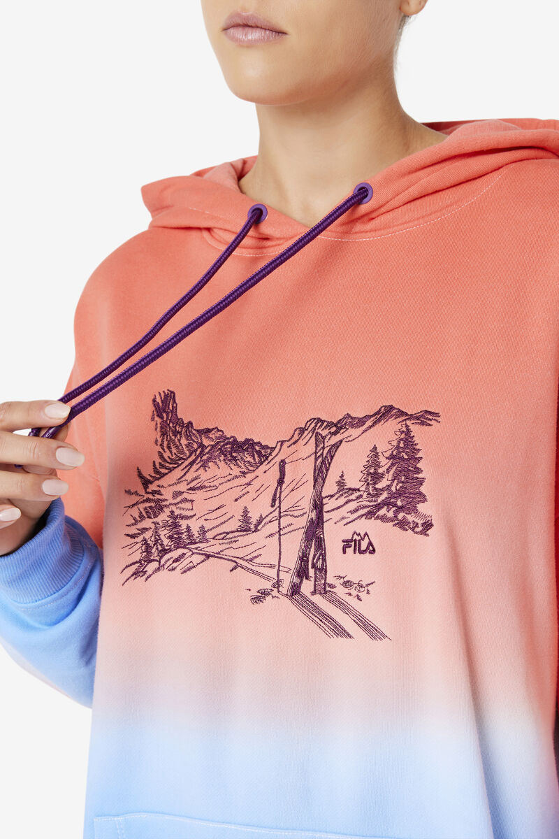 Fila Destiny Oversized Hoodie Hoodie Dam Orange | a1Gz5tPrkXA