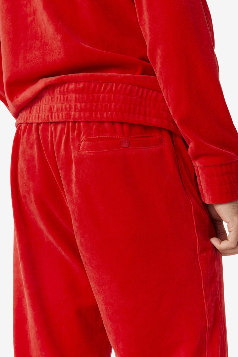 Fila Deverall Velour Pant Byxor Herr Röda | df9WpZaWSA3
