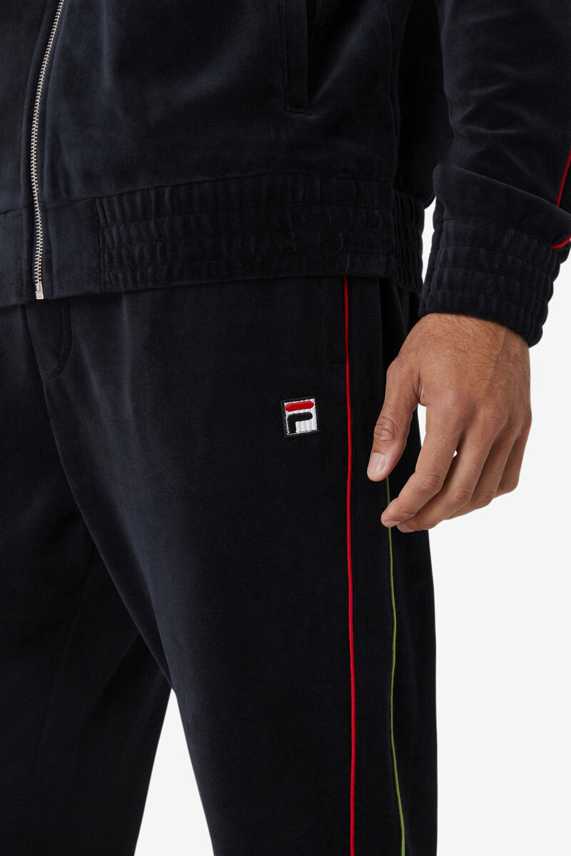 Fila Deverall Velour Pant Träningsoverall Herr Svarta Röda Gröna | BQMd1IIdWlj