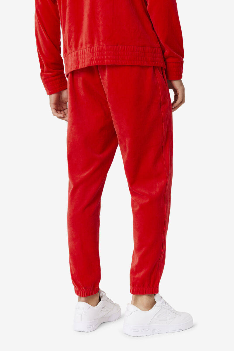 Fila Deverall Velour Pant Träningsoverall Herr Röda | qpvDFIunLW1