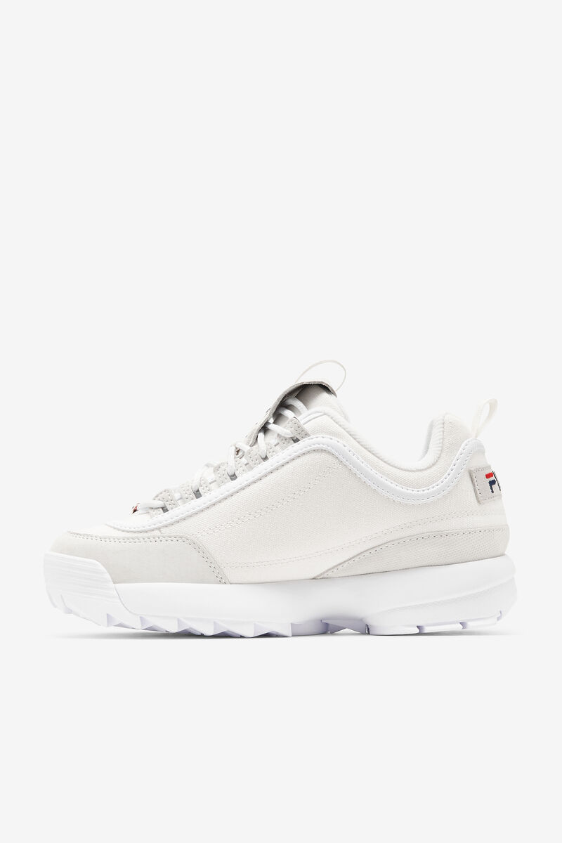 Fila Disruptor 2 Lab Premium Platform Skor Dam Vita Vita Marinblå | PMPnpTNOcOS