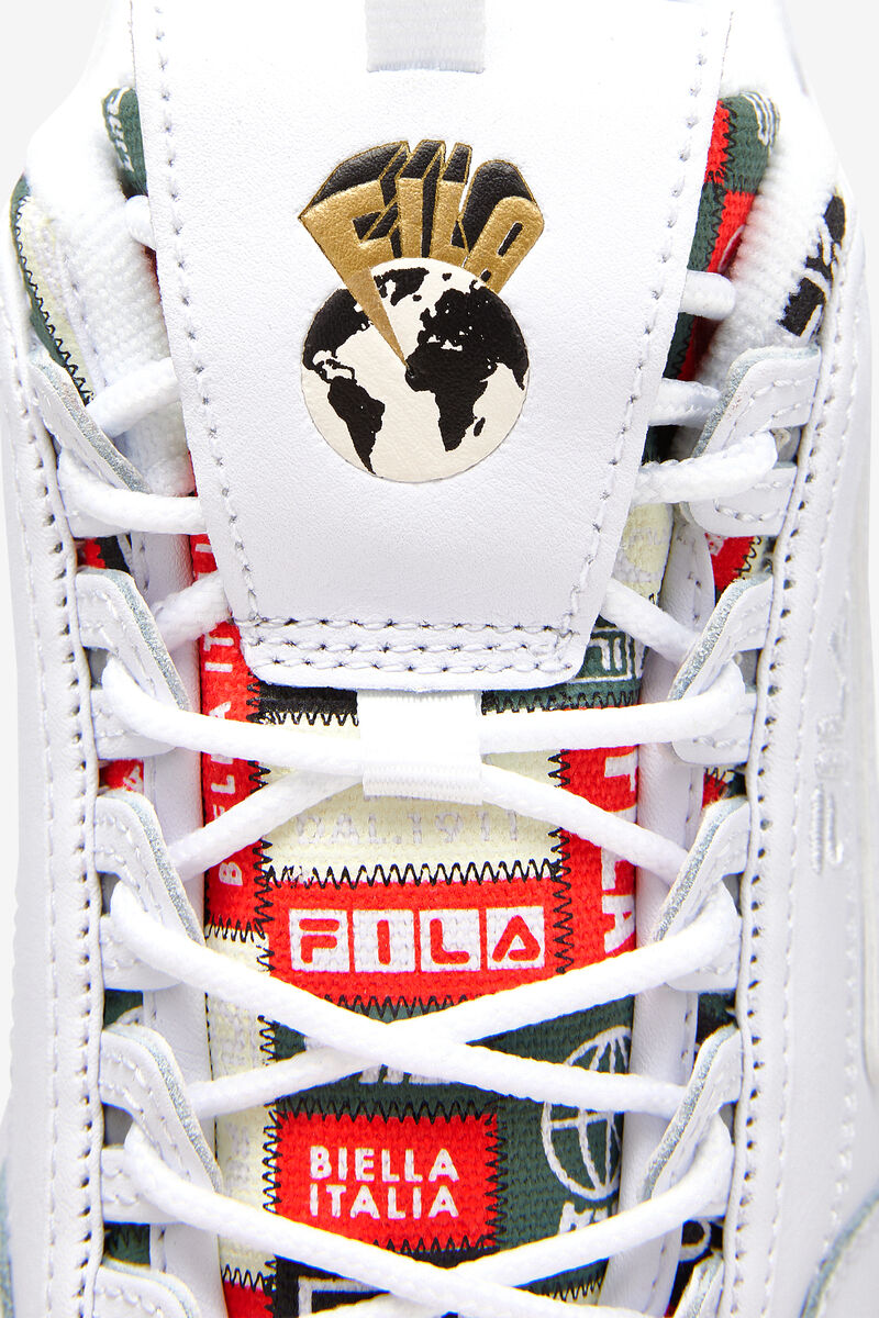 Fila Disruptor 2 Patchwork Platform Skor Dam Vita Marinblå Röda | h3RTserfAQZ