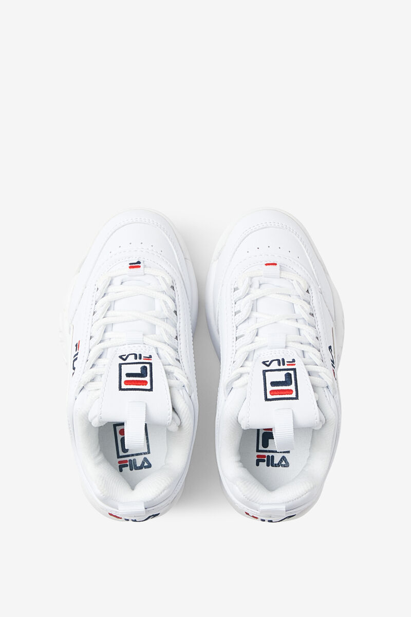 Fila Disruptor 2 Platform Skor Barn Vita Marinblå Röda | blsRlLPMbLi