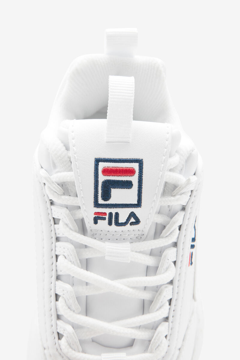 Fila Disruptor 2 Platform Skor Barn Vita Marinblå Röda | blsRlLPMbLi