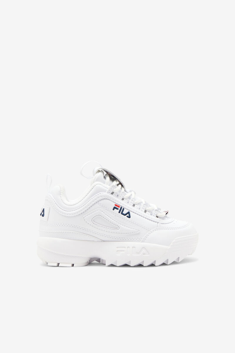 Fila Disruptor 2 Platform Skor Barn Vita Marinblå Röda | blsRlLPMbLi