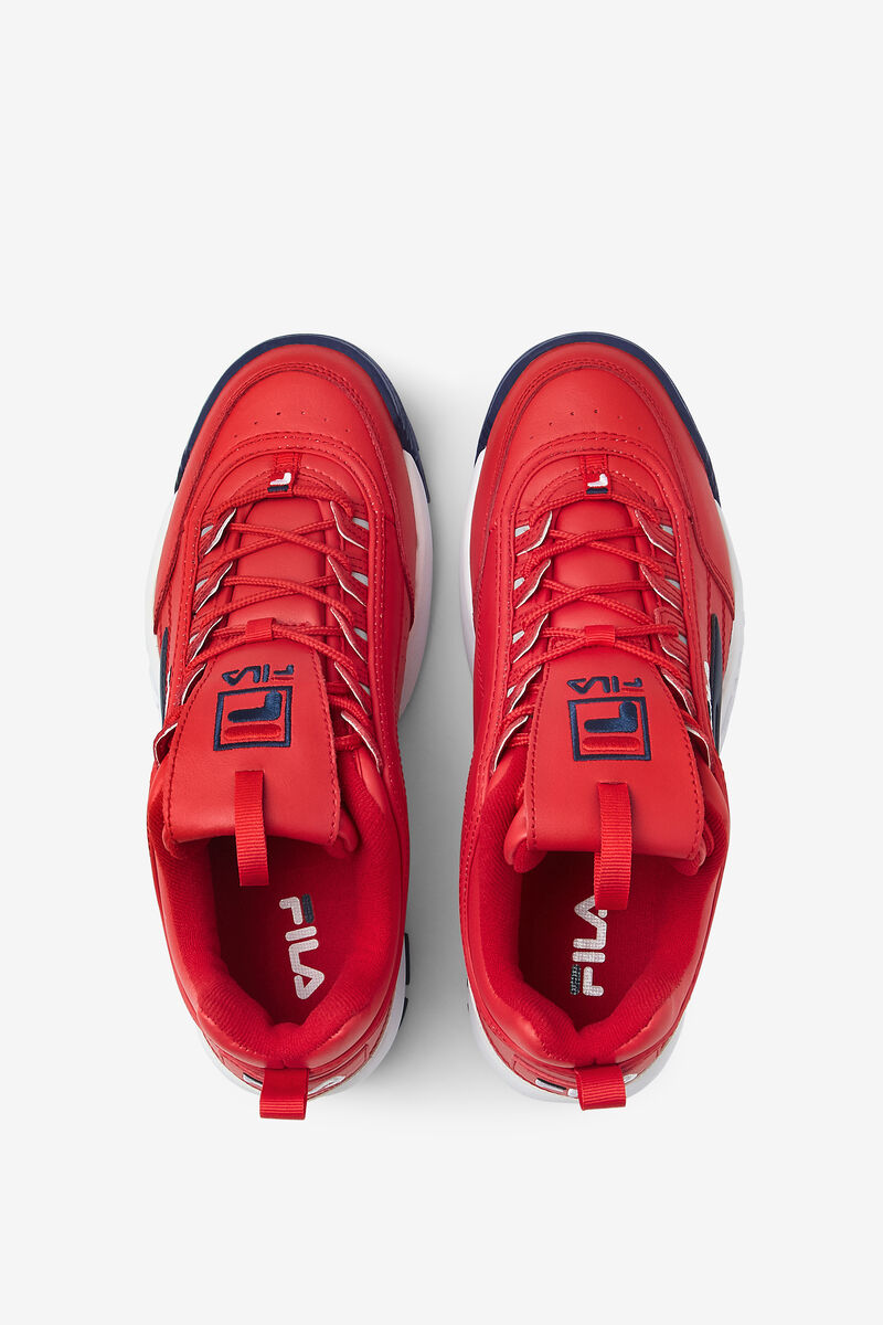 Fila Disruptor 2 Premium Platform Skor Herr Röda Vita Marinblå | 6PGzNbvD7Cq
