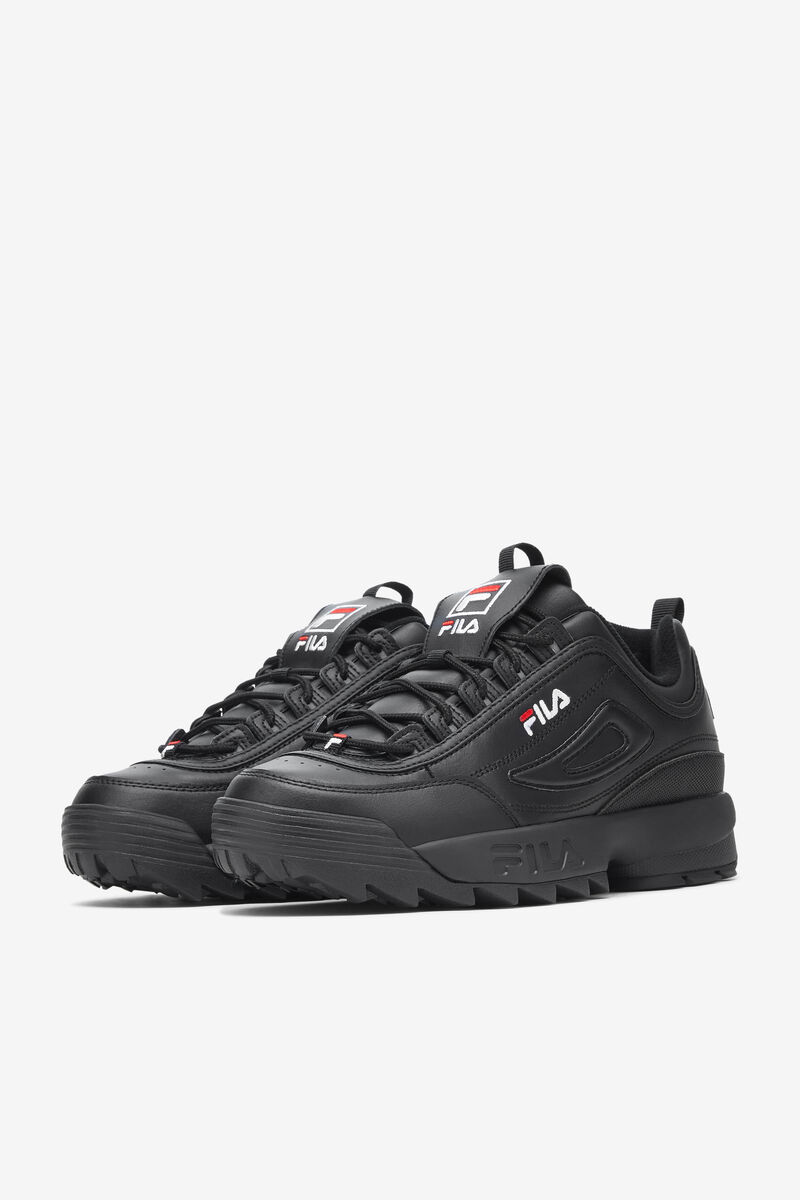 Fila Disruptor 2 Premium Platform Skor Herr Svarta Vita Svarta | slLY3AvJy9a