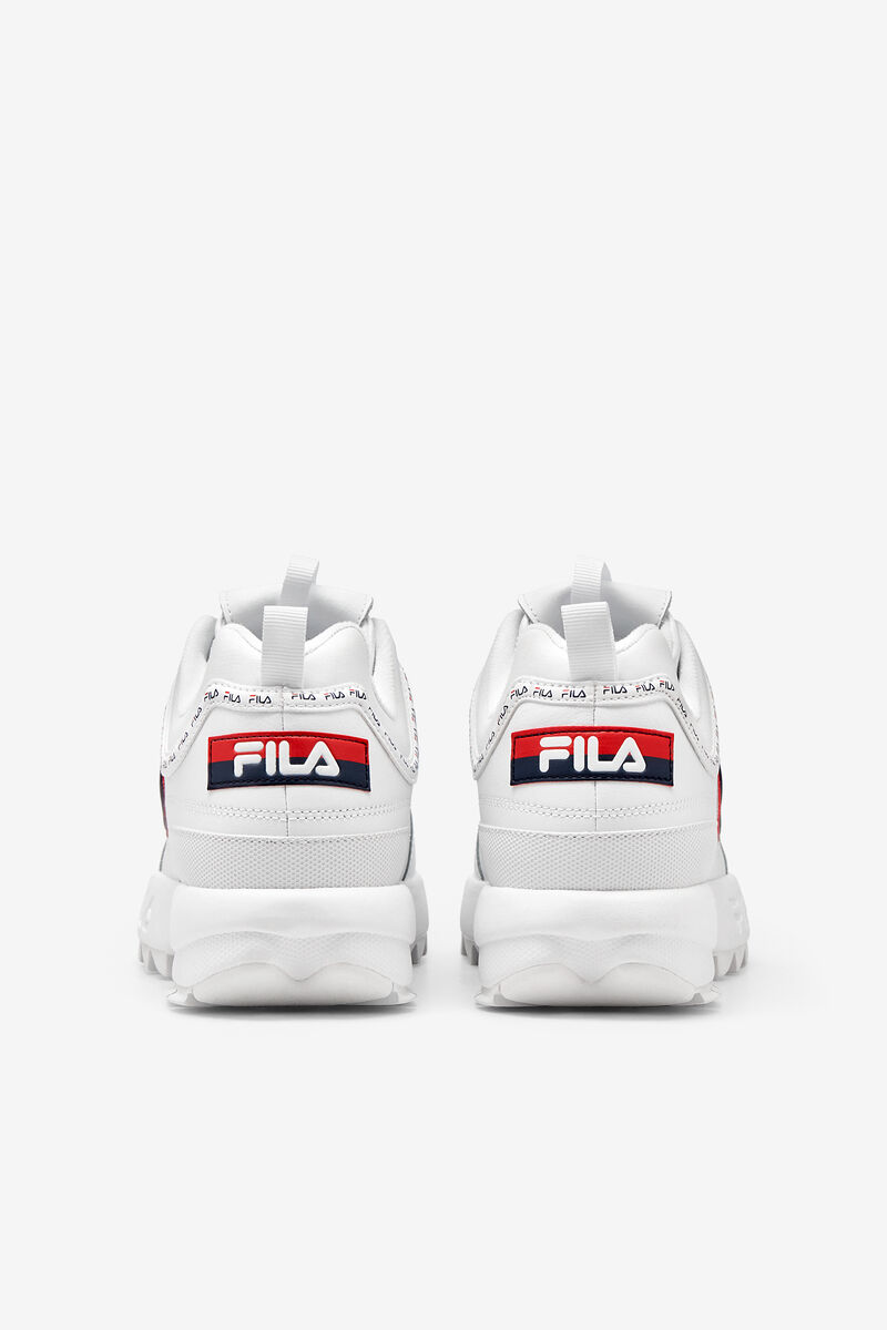Fila Disruptor 2 Premium Repeat Platform Skor Herr Vita Marinblå Röda | GOdYjAugY8T