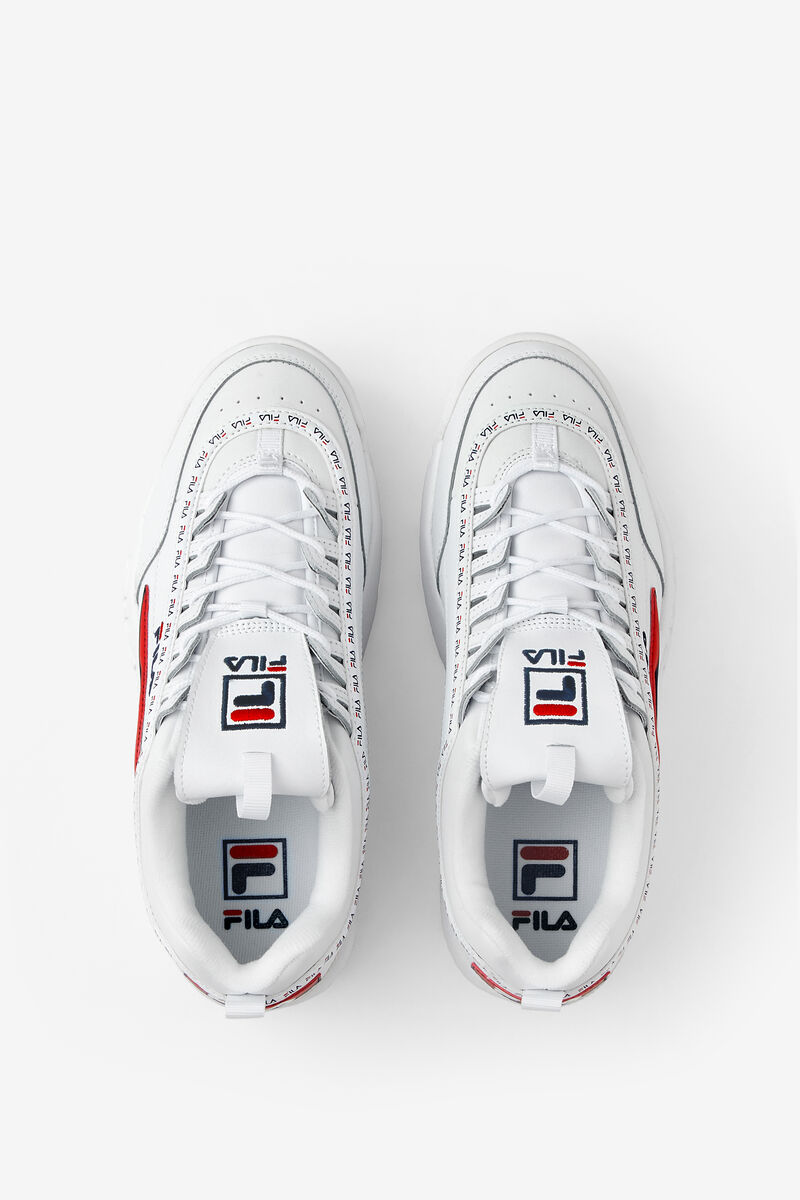 Fila Disruptor 2 Premium Repeat Platform Skor Herr Vita Marinblå Röda | GOdYjAugY8T