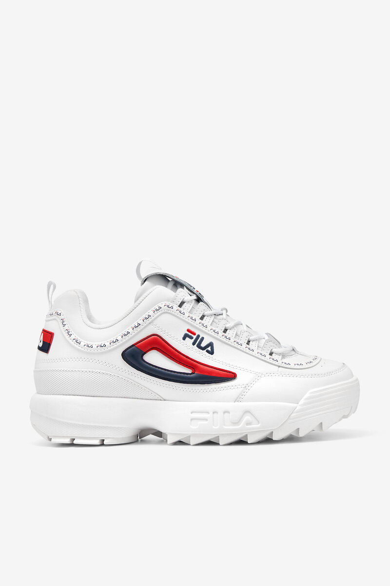 Fila Disruptor 2 Premium Repeat Platform Skor Herr Vita Marinblå Röda | GOdYjAugY8T