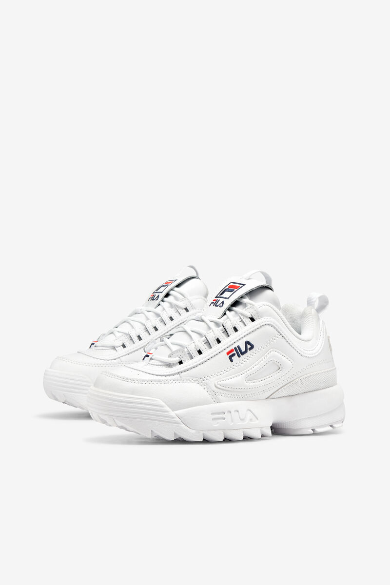 Fila Disruptor 2 Premium Sneakers Dam Vita Marinblå Röda | XMbJeqqTiV6