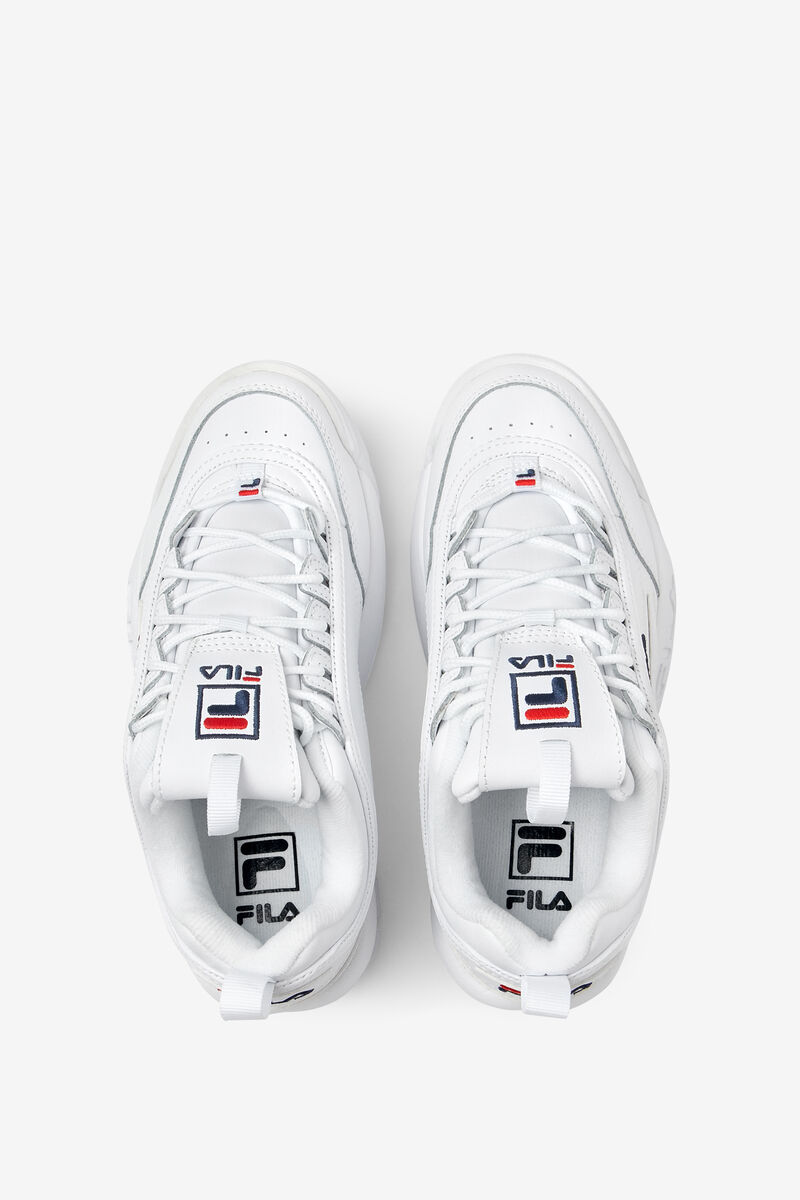 Fila Disruptor 2 Premium Sneakers Dam Vita Marinblå Röda | XMbJeqqTiV6