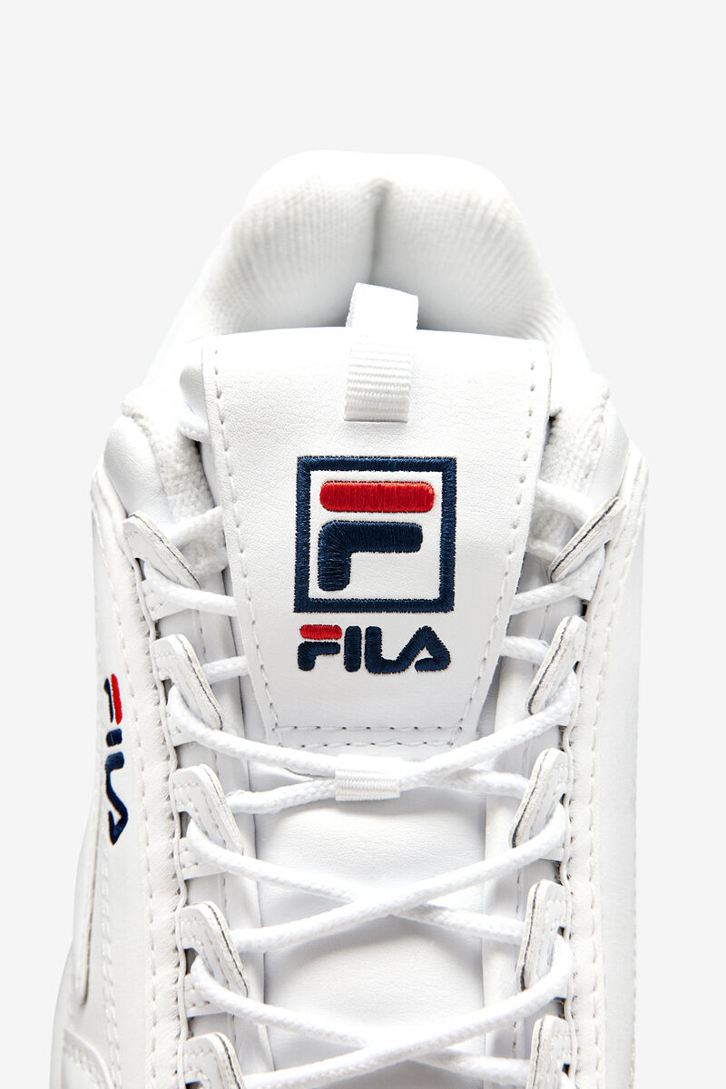 Fila Disruptor 2 Premium Sneakers Dam Vita Marinblå Röda | XMbJeqqTiV6