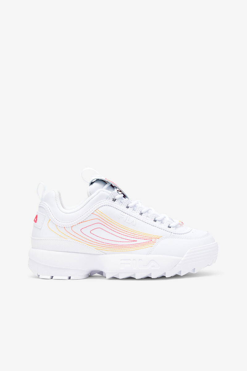 Fila Disruptor 2 Stitch Platform Skor Dam Vita Rosa Orange | mrFI4Q5VR32