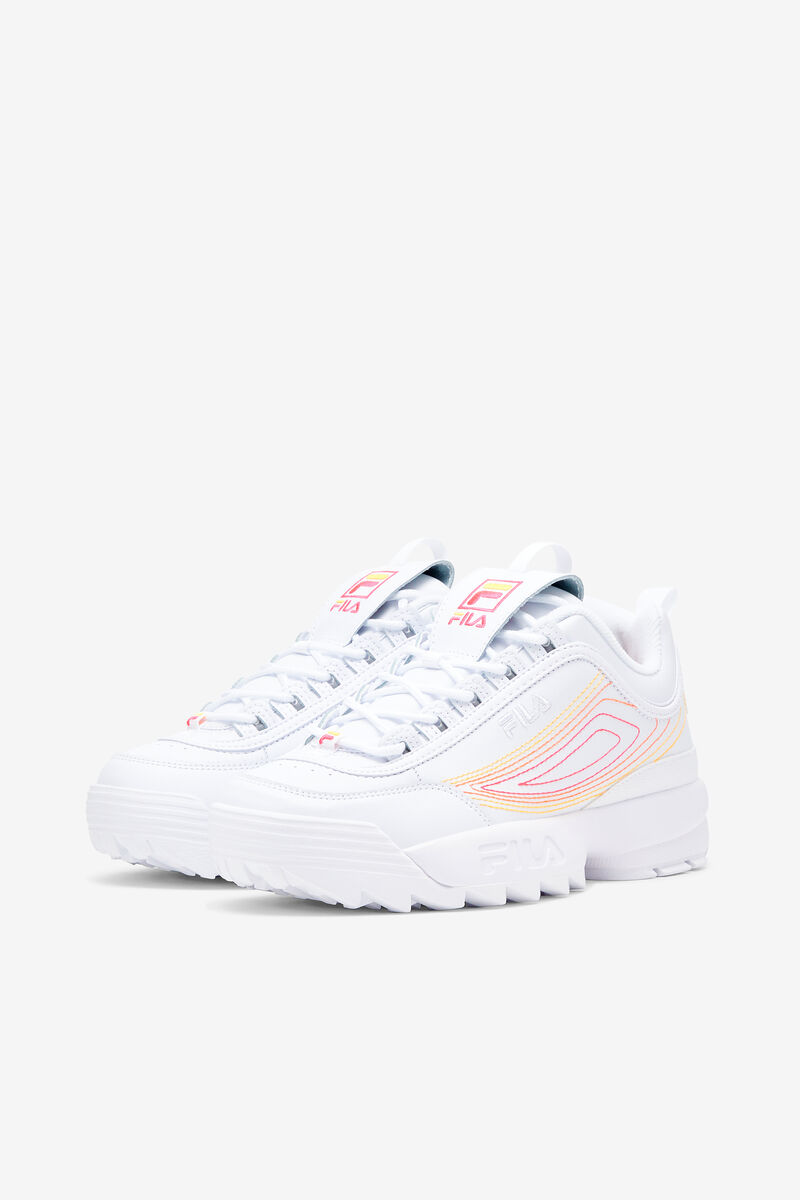 Fila Disruptor 2 Stitch Sneakers Dam Vita Rosa Orange | bbO25Wd1ZQa