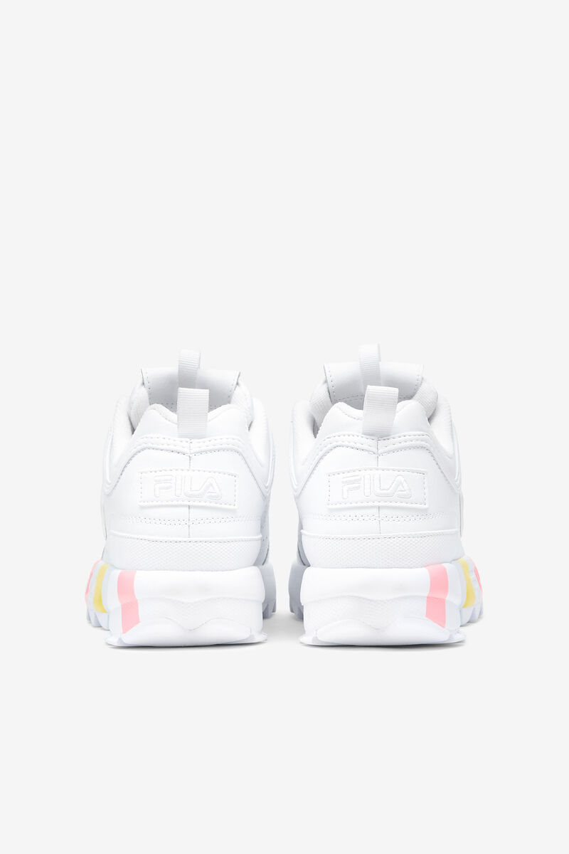 Fila Disruptor 2 Stripe Midsole Platform Skor Dam Vita Blå | YWHyxgMqc7J