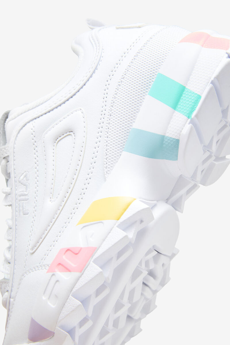 Fila Disruptor 2 Stripe Midsole Platform Skor Dam Vita Blå | YWHyxgMqc7J