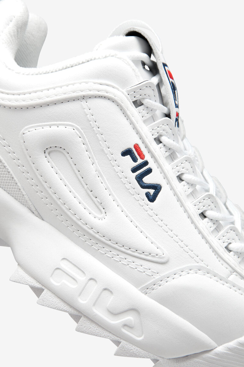 Fila Disruptor 2 Tjock White Sneakers | Fila Sneakers Herr Vita Marinblå Röda | PSWF1TGFs3G