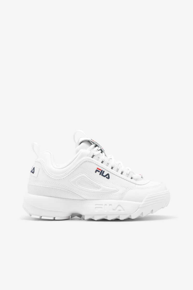 Fila Disruptor 2 Tjock White Sneakers | Fila Sneakers Herr Vita Marinblå Röda | PSWF1TGFs3G