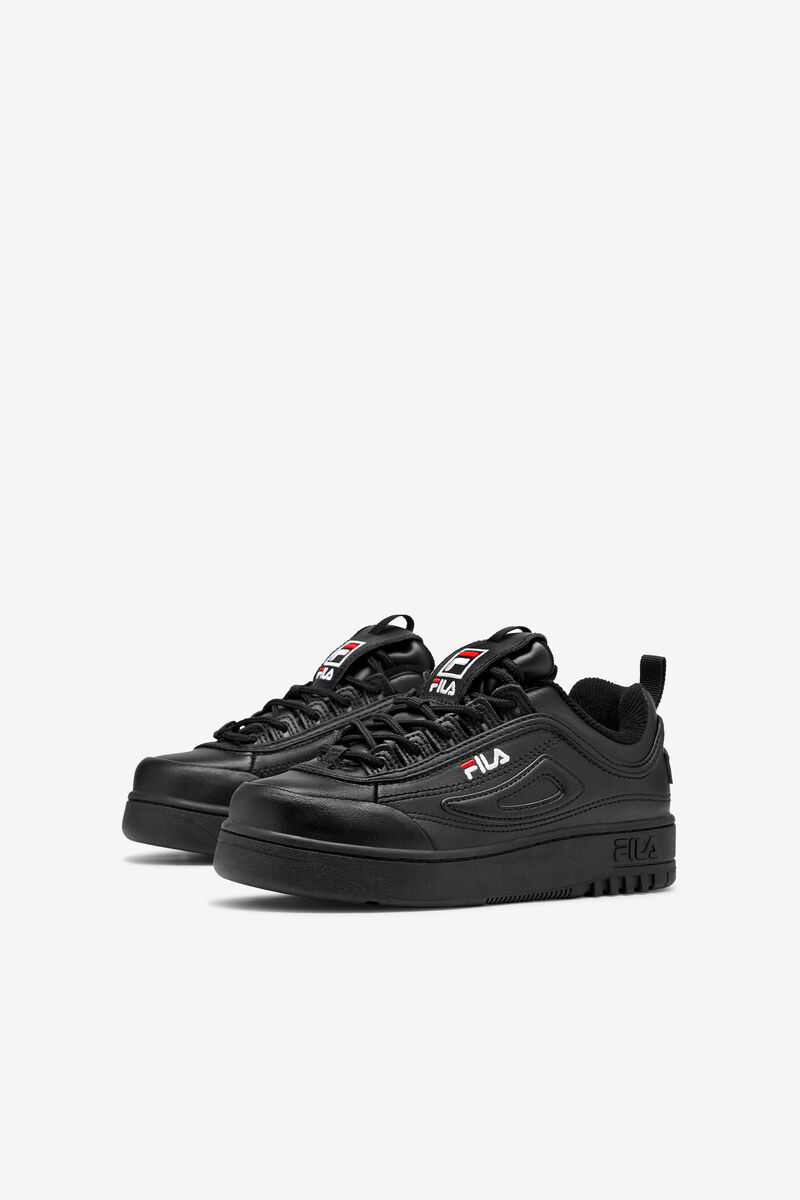 Fila Disruptor 2 X Fx-100 Luxe Platform Skor Barn Svarta Röda Vita | 3WNAykiPUZR