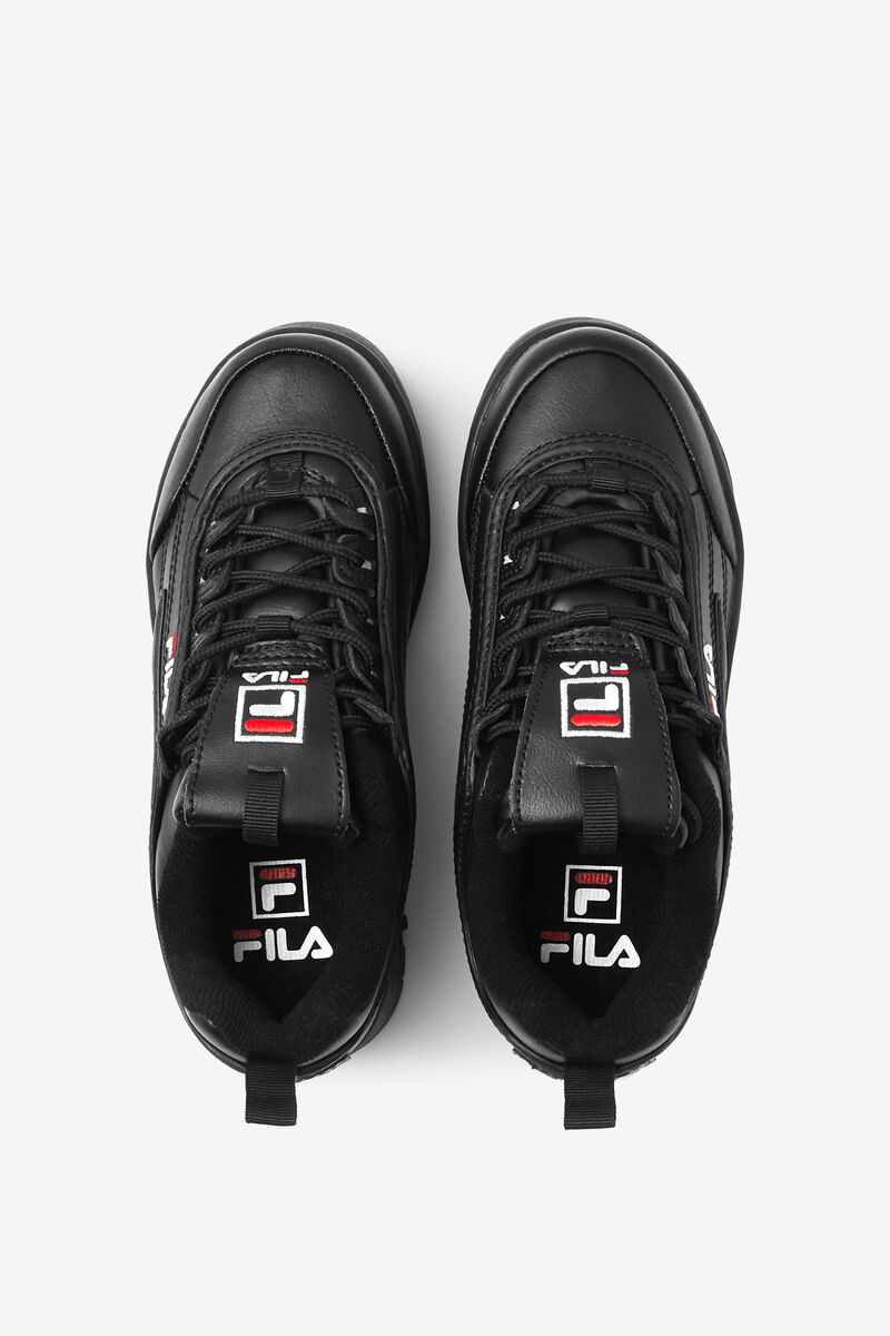 Fila Disruptor 2 X Fx-100 Luxe Platform Skor Barn Svarta Röda Vita | 3WNAykiPUZR