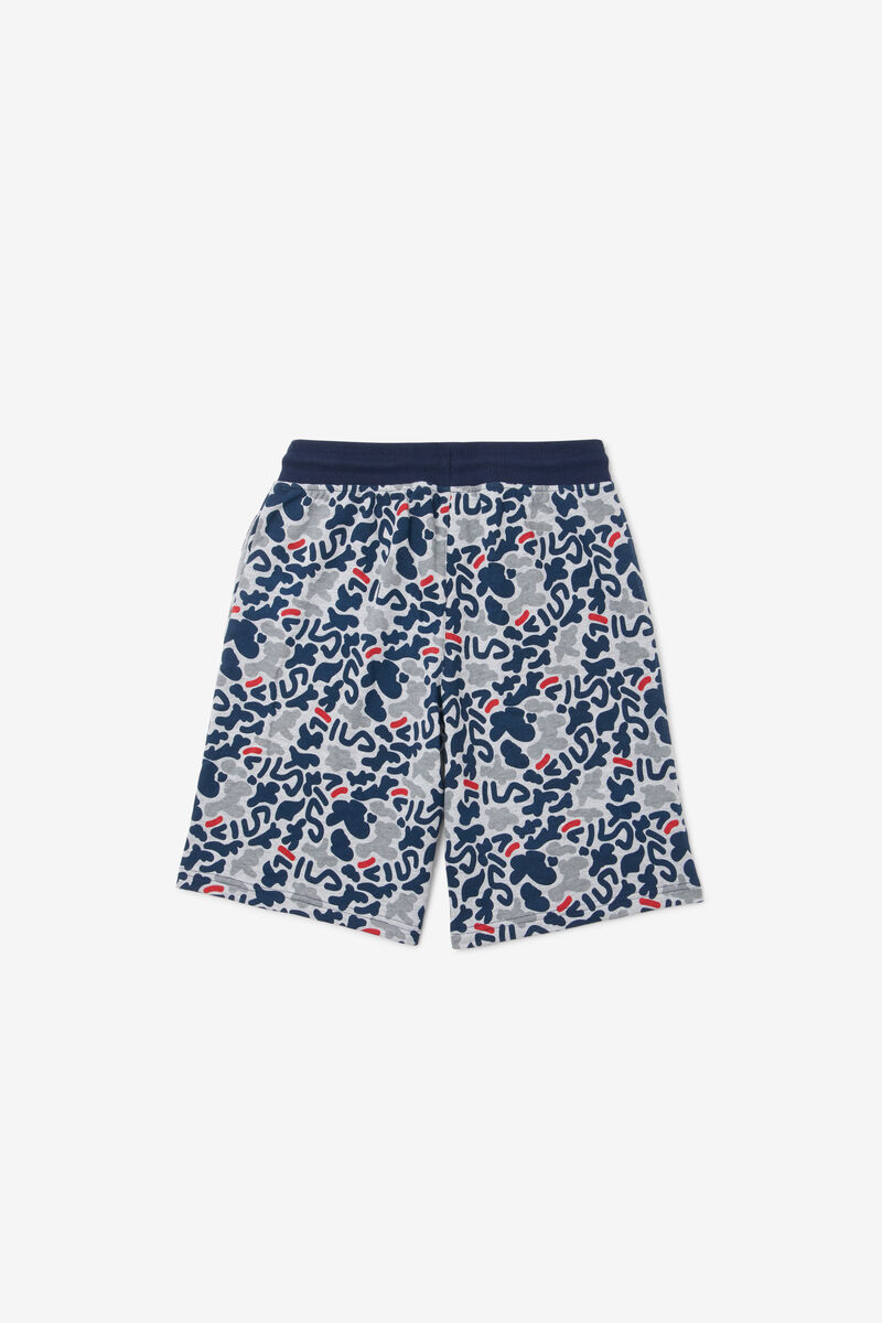 Fila Disruptor Camo Print Kort Shorts Barn Grå | RSO6hwJpkb8