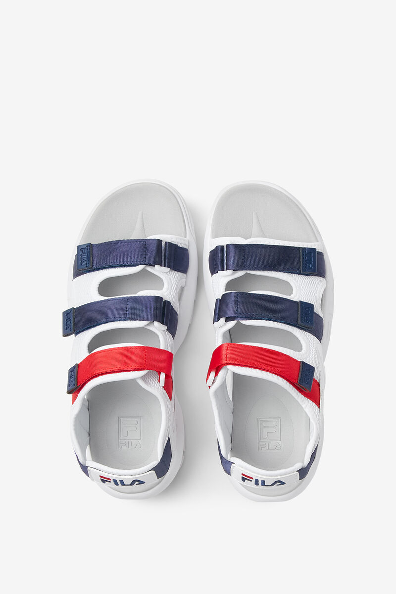 Fila Disruptor Sandal Sandaler Herr Vita Marinblå Röda | 9FZnbiUSUKP