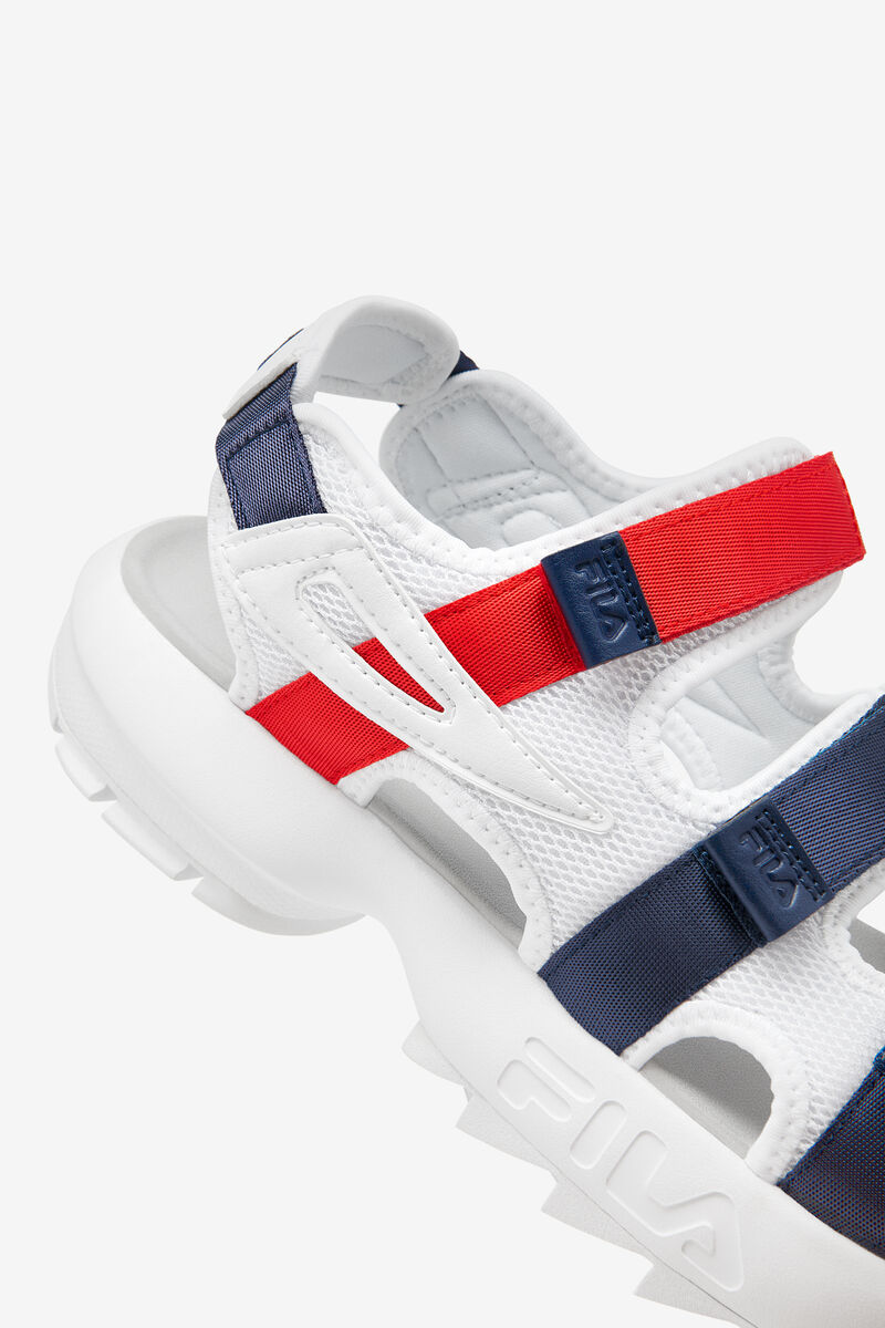 Fila Disruptor Sandal Sandaler Herr Vita Marinblå Röda | 9FZnbiUSUKP