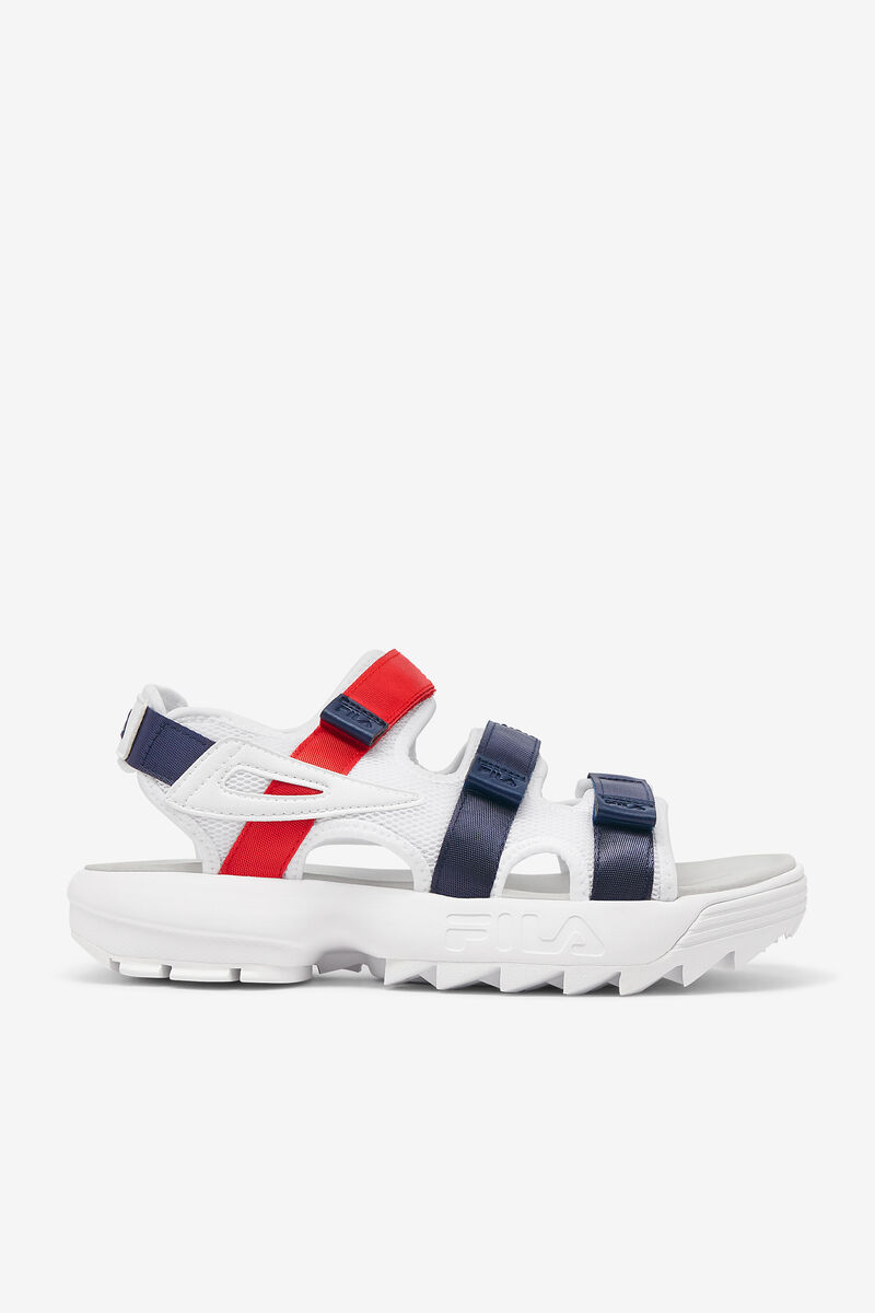 Fila Disruptor Sandal Sandaler Herr Vita Marinblå Röda | 9FZnbiUSUKP