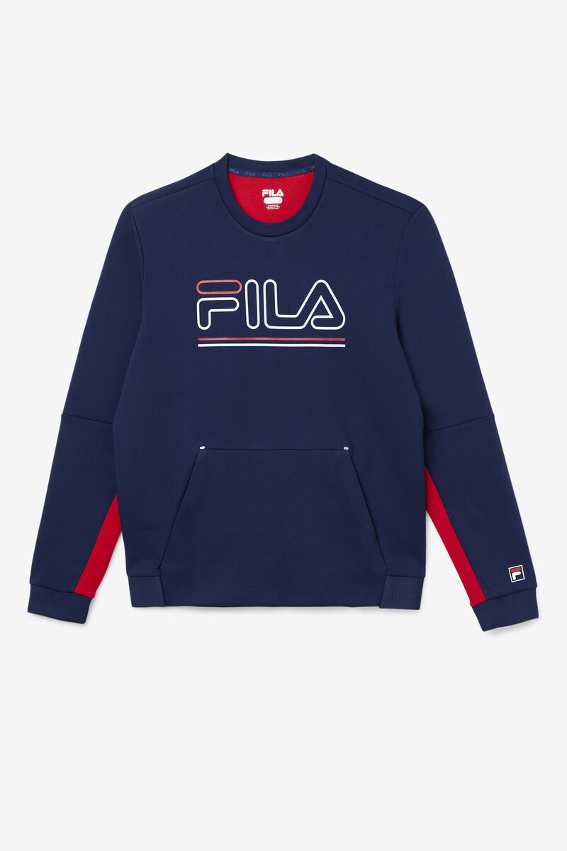 Fila Dooley Tech Crew Träningsoverall Herr Marinblå Röda Vita | TC8pbh5P2lC