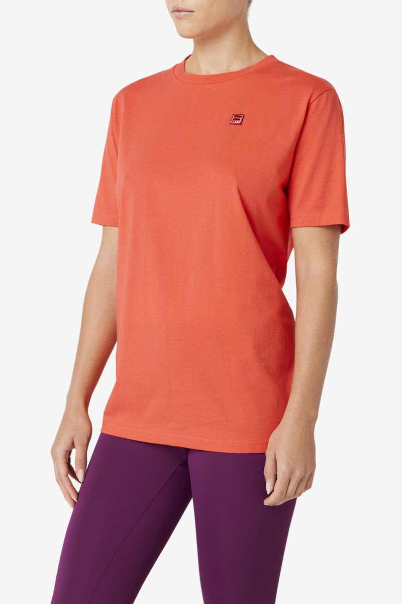 Fila Doran T-shirt Dam Röda | 3E7cQgsd1Ox
