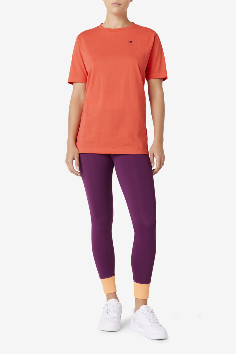 Fila Doran T-shirt Dam Röda | 3E7cQgsd1Ox