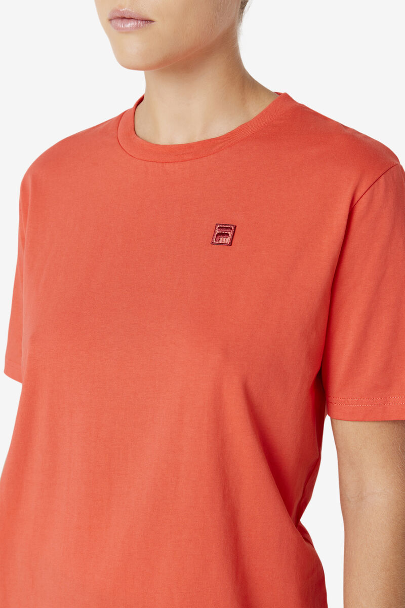 Fila Doran T-shirt Dam Röda | 3E7cQgsd1Ox