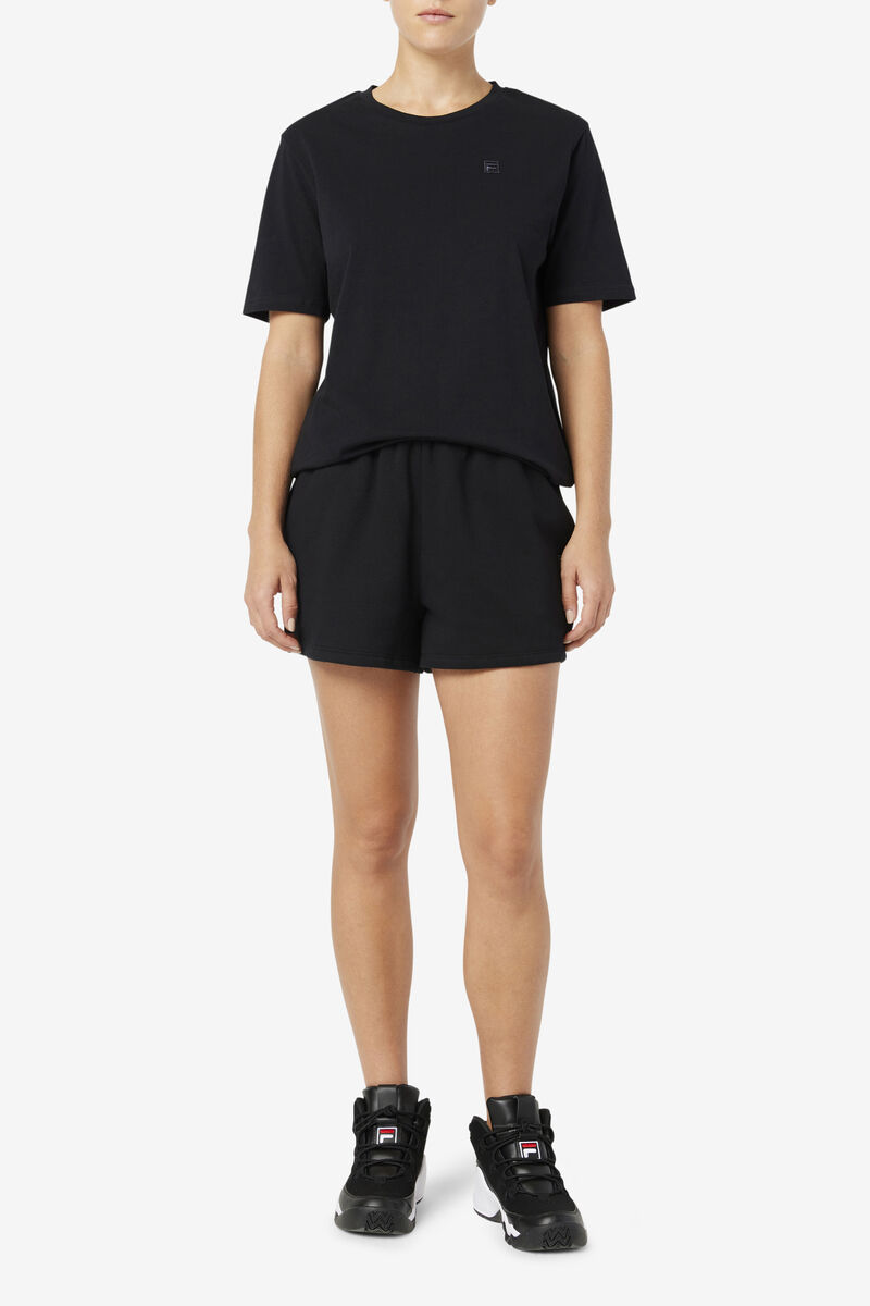 Fila Doran T-shirt Dam Svarta | 6mNQWsbCV61