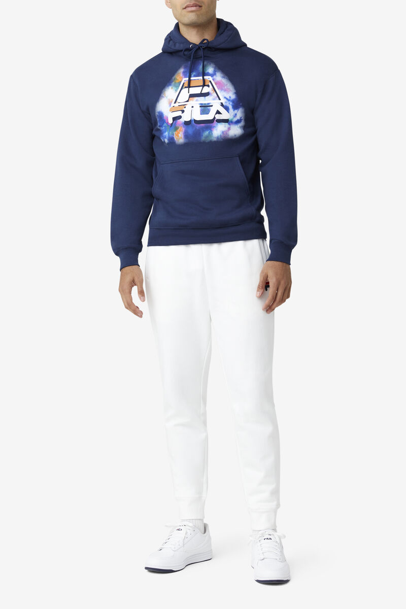 Fila Dracen Tie Dye Hoodie Hoodie Herr Blå | wU6pHyTSBL7