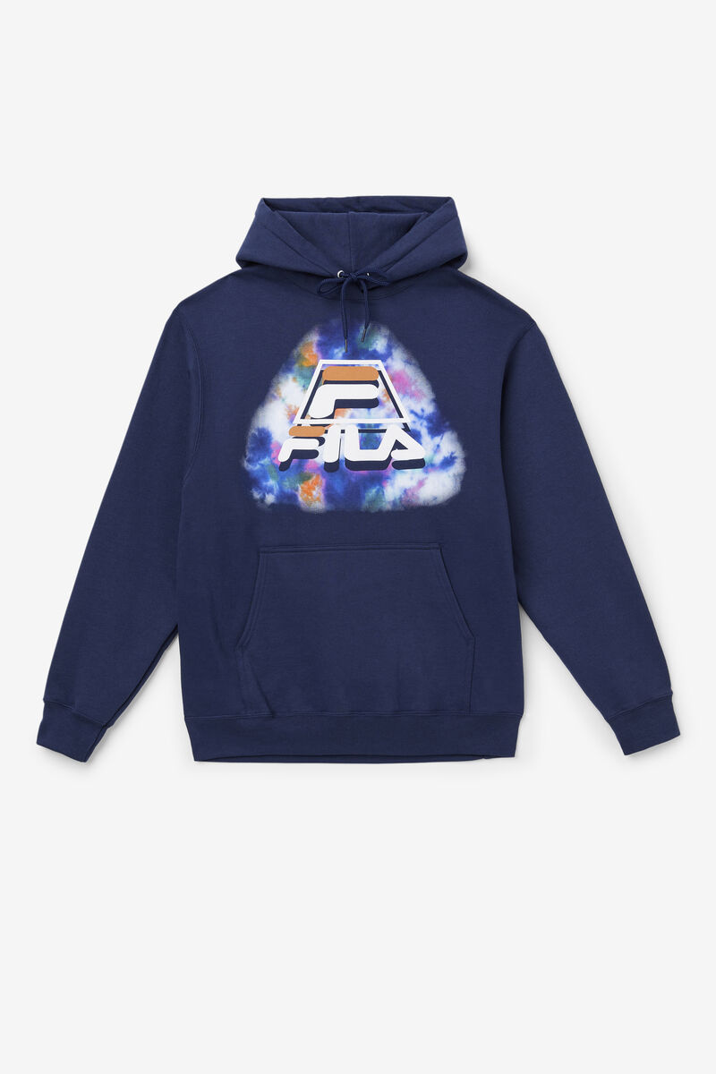 Fila Dracen Tie Dye Hoodie Hoodie Herr Blå | wU6pHyTSBL7