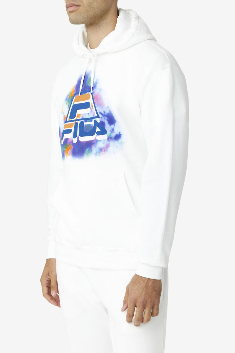 Fila Dracen Tie Dye Hoodie Hoodie Herr Vita | sT5IxEwarFA