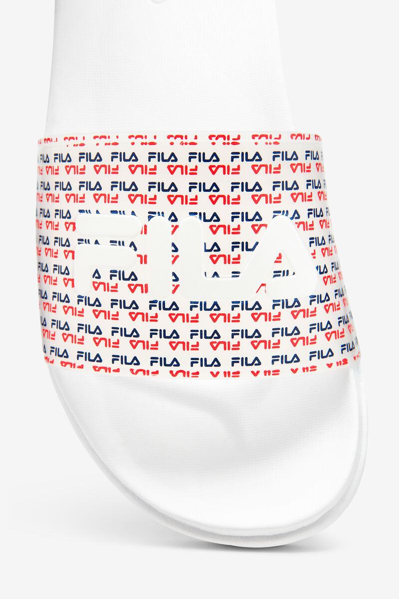 Fila Drifter Luxe Repeat Sandaler Dam Vita Marinblå Röda | mrRjAu5sT7w